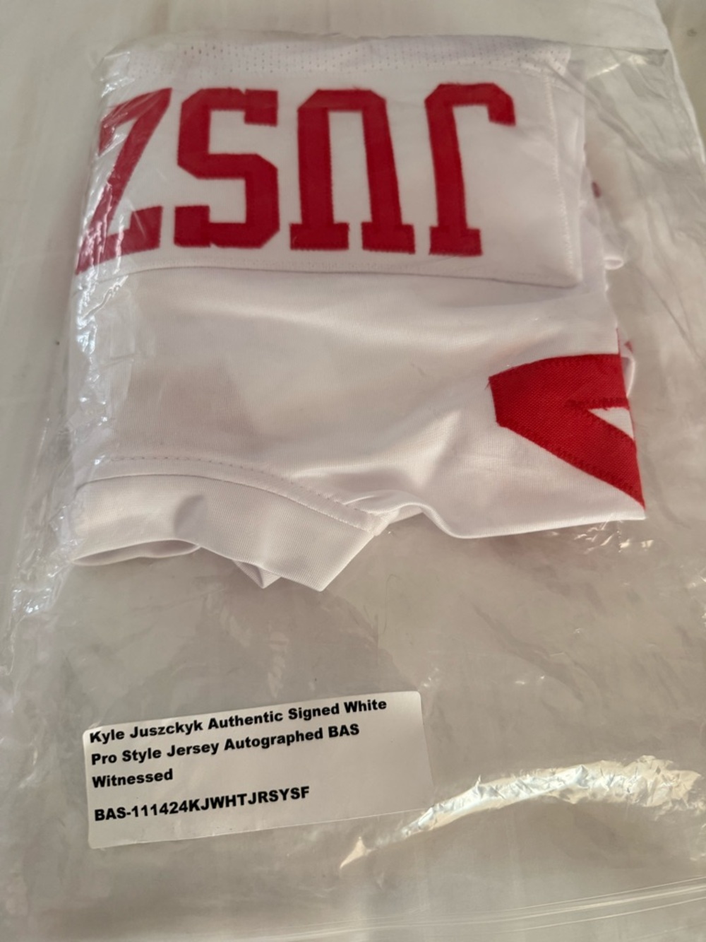 Autographed White Pro Style Jersey - Kyle Juszczyk
